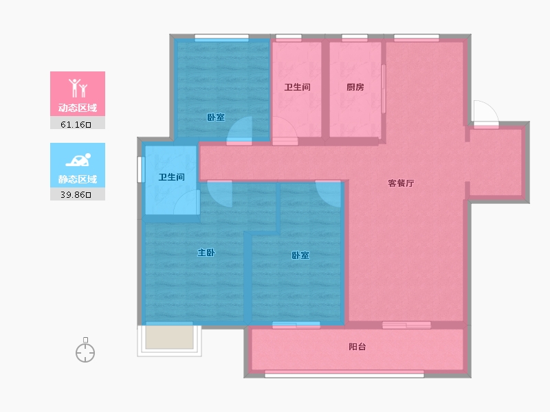 河北省-石家庄市-石家庄融创城-89.69-户型库-动静分区