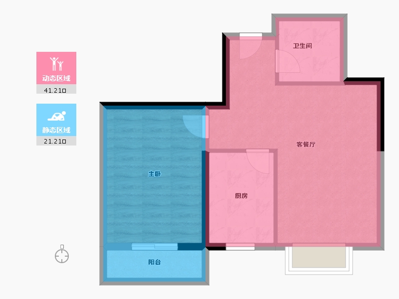 陕西省-西安市-枫林一品-56.01-户型库-动静分区