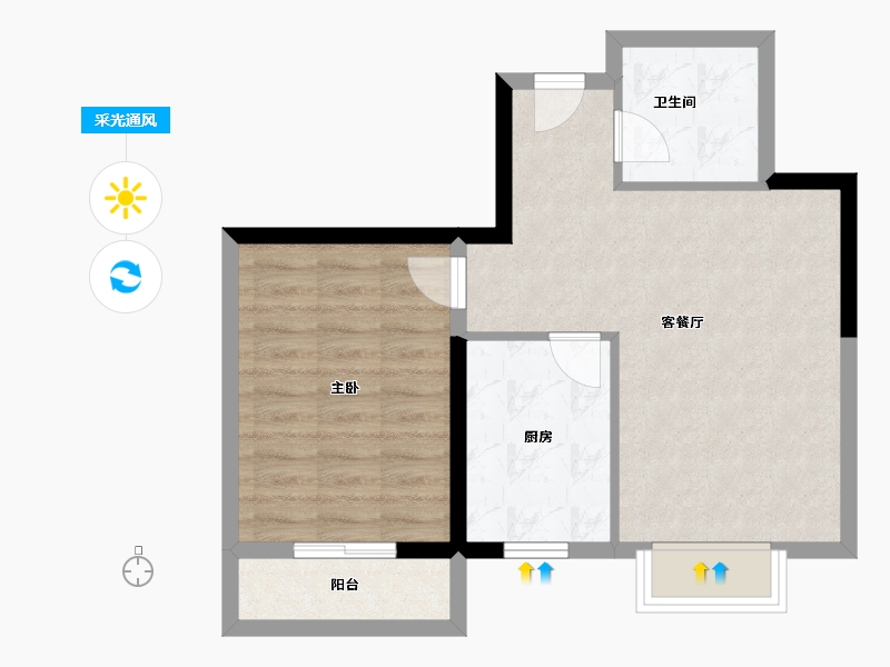 陕西省-西安市-枫林一品-56.01-户型库-采光通风