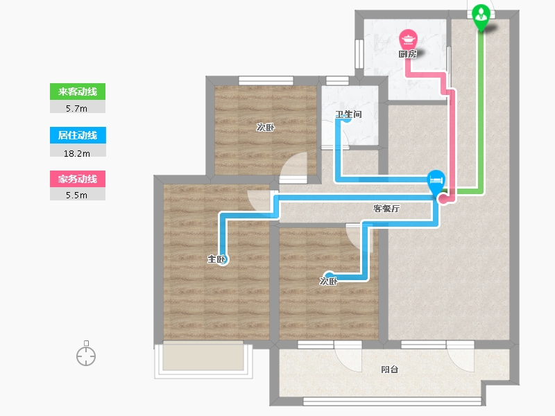 山东省-青岛市-越秀星汇城-79.14-户型库-动静线