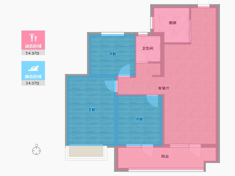 山东省-青岛市-越秀星汇城-79.14-户型库-动静分区