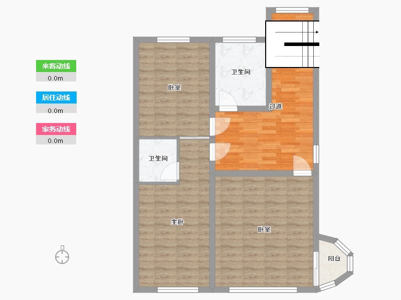 上海-上海市-南郊花园-88.00-户型库-动静线