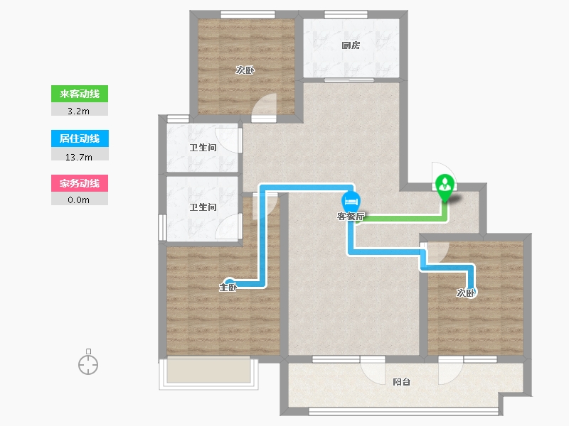 山东省-青岛市-越秀星汇城-96.25-户型库-动静线