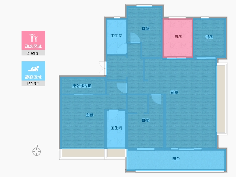 山东省-临沂市-阜丰房源云璟御府-156.81-户型库-动静分区