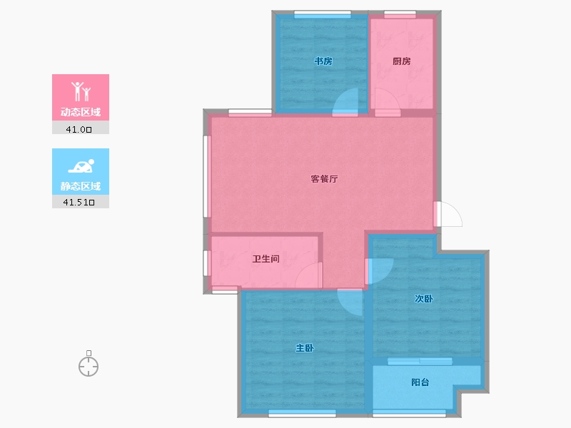 山东省-青岛市-梦想望城-73.97-户型库-动静分区