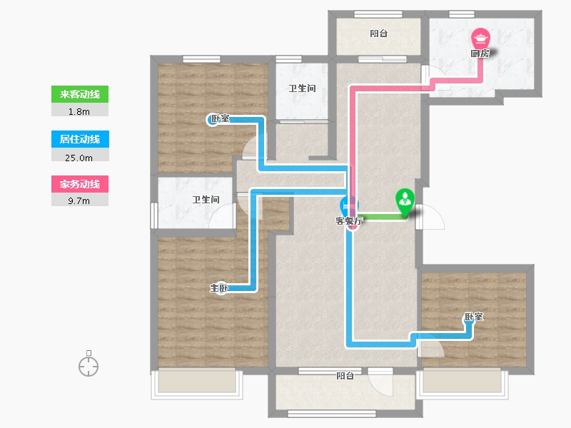 河北省-石家庄市-碧桂园晋州府-112.00-户型库-动静线