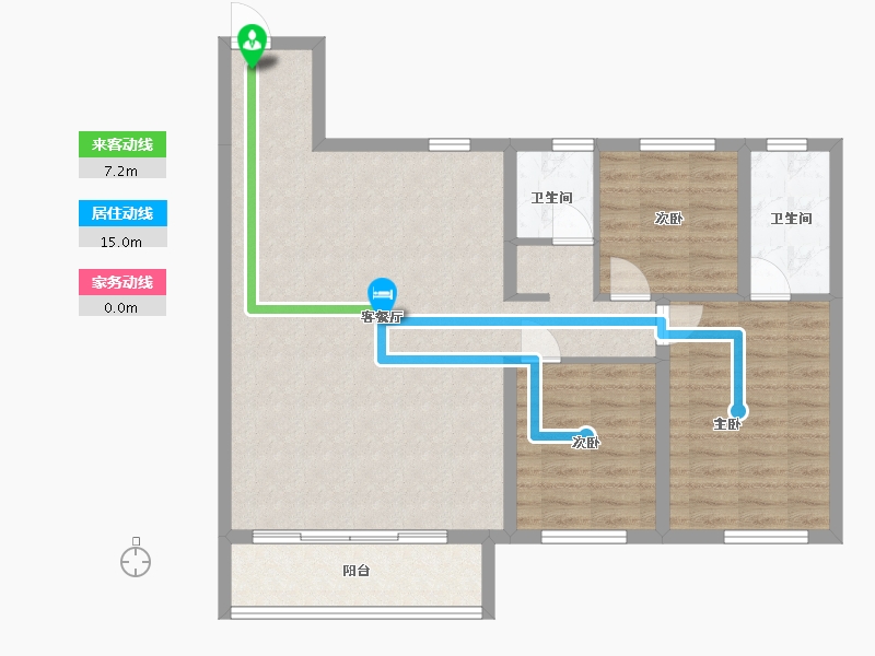 陕西省-西安市-紫云台-100.00-户型库-动静线