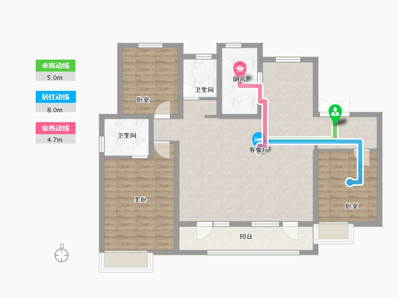 河北省-石家庄市-隆基泰和·紫樾宸府-105.97-户型库-动静线