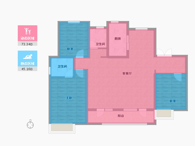 河北省-石家庄市-隆基泰和·紫樾宸府-105.97-户型库-动静分区