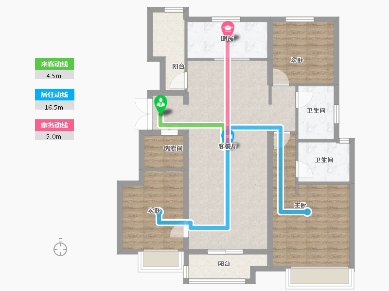 河北省-石家庄市-万科正定文化村-102.40-户型库-动静线