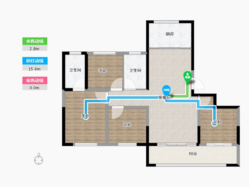 山东省-潍坊市-创投·潍州金谷-124.80-户型库-动静线