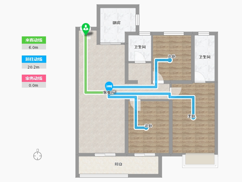 陕西省-西安市-保利和光尘樾-97.00-户型库-动静线