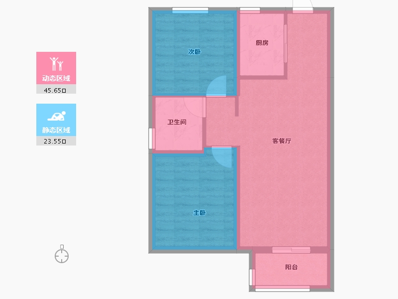 河北省-石家庄市-万科正定文化村-61.82-户型库-动静分区