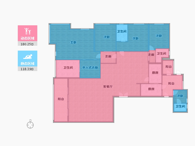 上海-上海市-白金湾府邸-312.00-户型库-动静分区