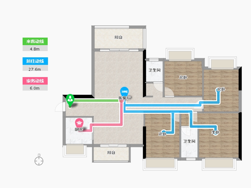 广西壮族自治区-贵港市-荷城嘉园-120.00-户型库-动静线