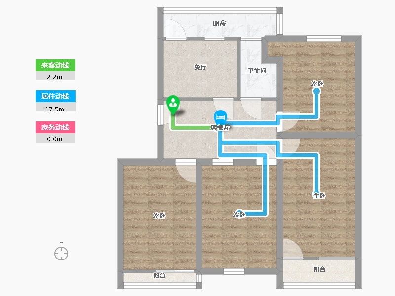 河南省-郑州市-经一路北-3号院-100.00-户型库-动静线