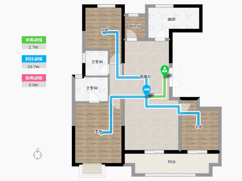 陕西省-咸阳市-合创君悦府-102.04-户型库-动静线