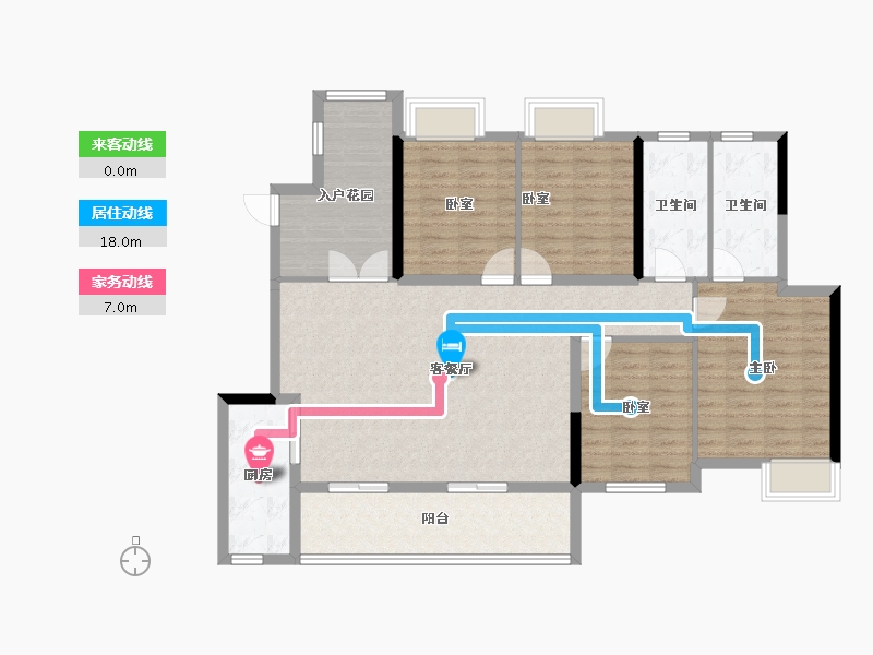 重庆-重庆市-中建瑾和城-121.49-户型库-动静线