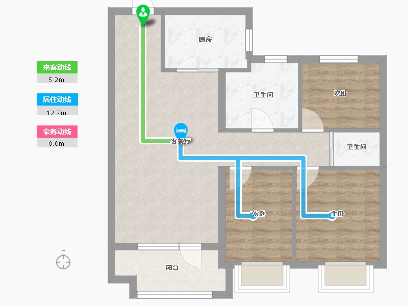 山东省-青岛市-中国中铁诺德澜湾-70.40-户型库-动静线