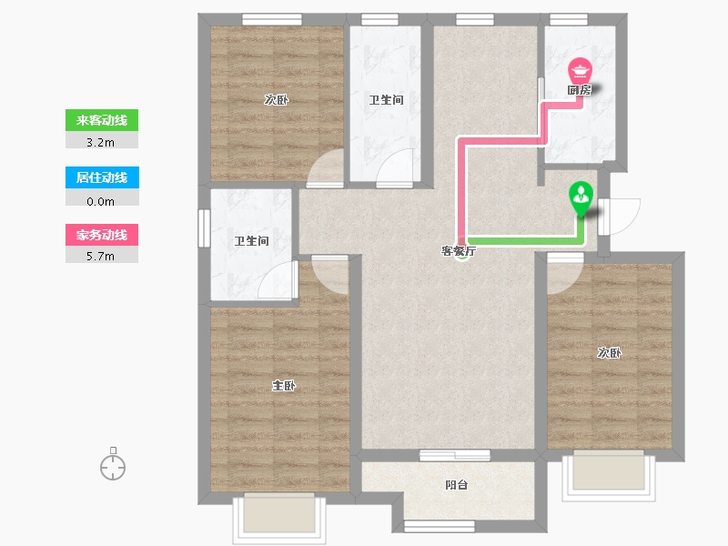 河北省-石家庄市-富丽华-83.48-户型库-动静线