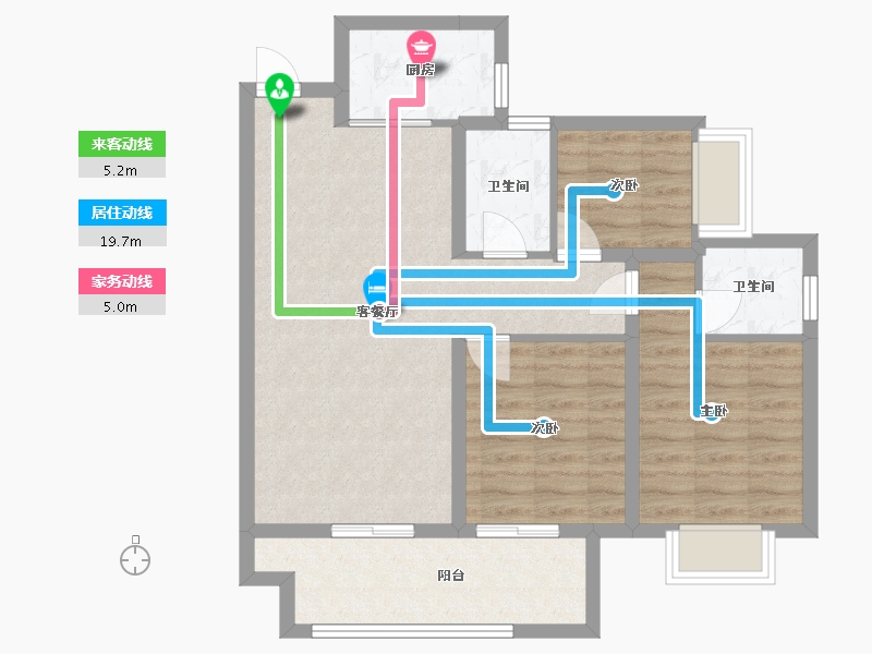 四川省-巴中市-国力江湾城-87.00-户型库-动静线