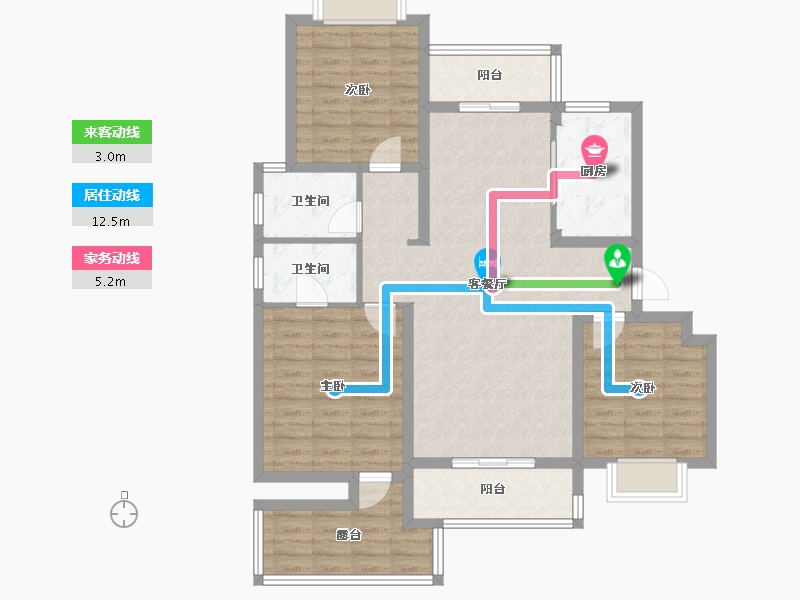 湖北省-武汉市-武汉中国健康谷-101.93-户型库-动静线