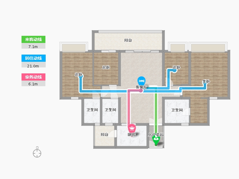 广东省-广州市-祈福名望-175.00-户型库-动静线