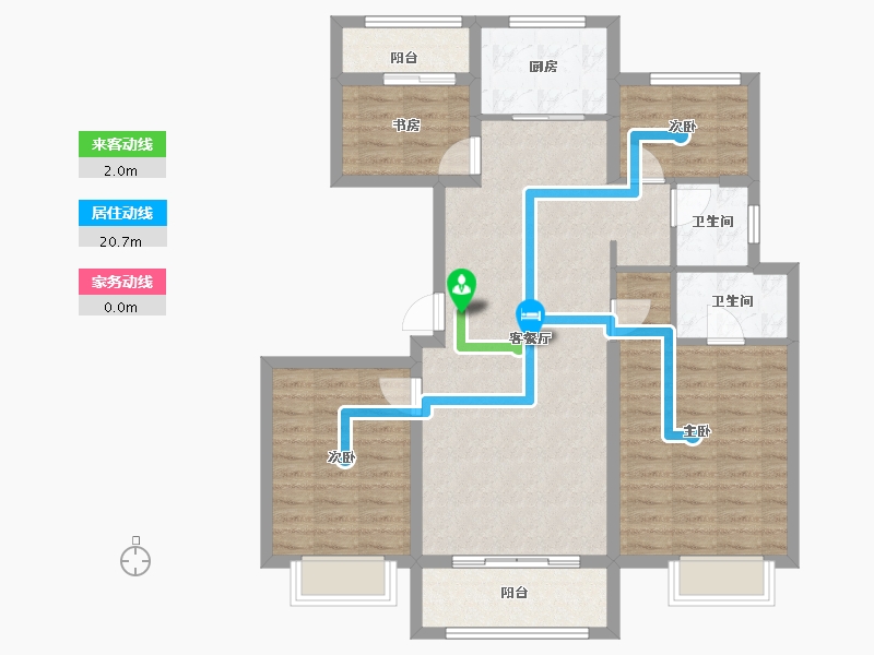 浙江省-宁波市-红星紫御半岛-100.00-户型库-动静线