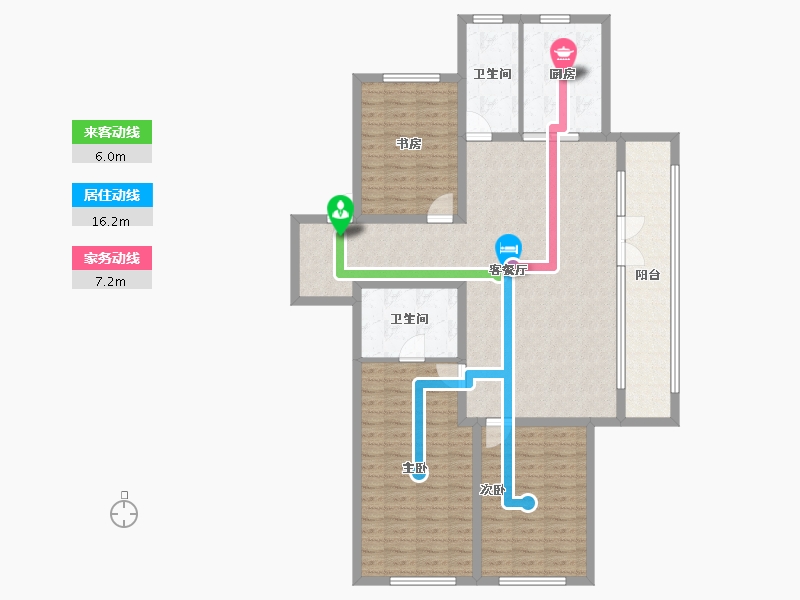 山东省-青岛市-融创维多利亚湾-129.42-户型库-动静线