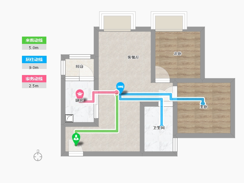 四川省-攀枝花市-人和甲第-63.00-户型库-动静线