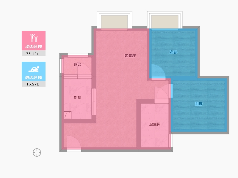 四川省-攀枝花市-人和甲第-63.00-户型库-动静分区