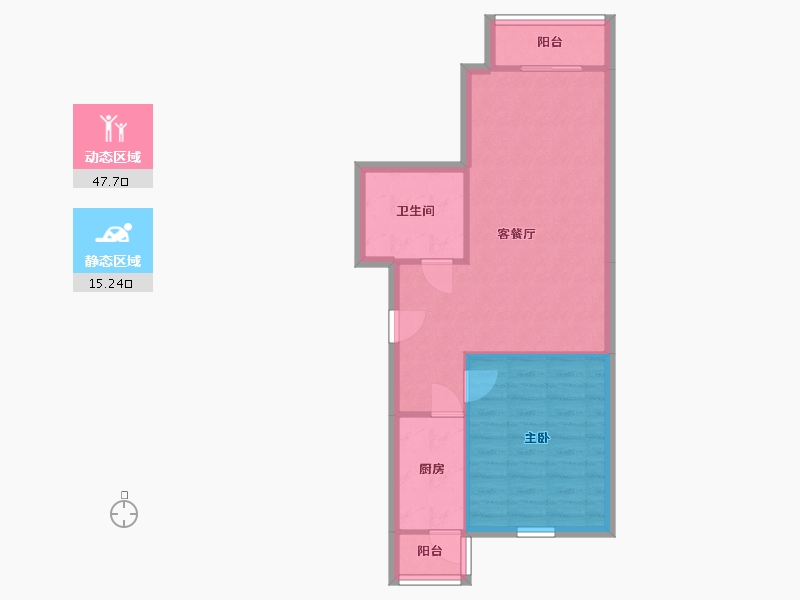 北京-北京市-泽杰丽景-62.00-户型库-动静分区