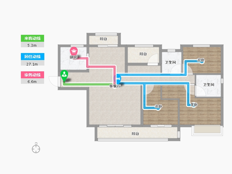 湖南省-长沙市-中建钰和城-114.40-户型库-动静线