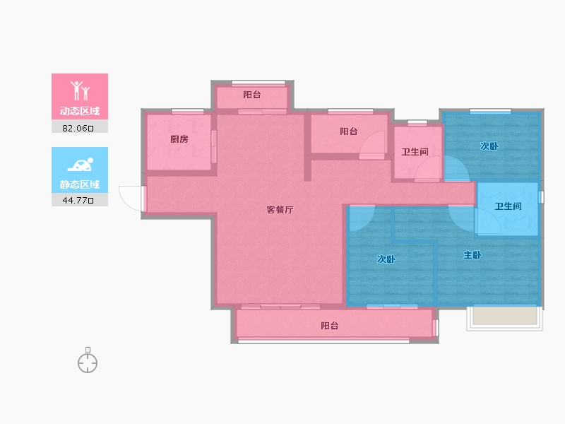 湖南省-长沙市-中建钰和城-114.40-户型库-动静分区