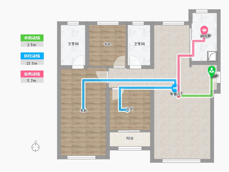 山东省-济南市-融创文旅城D4地块-110.00-户型库-动静线