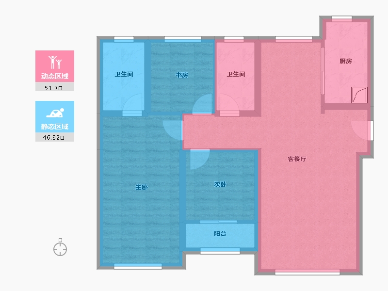 山东省-济南市-融创文旅城D4地块-110.00-户型库-动静分区