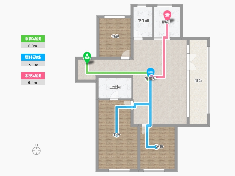 山东省-青岛市-融创维多利亚湾-119.42-户型库-动静线