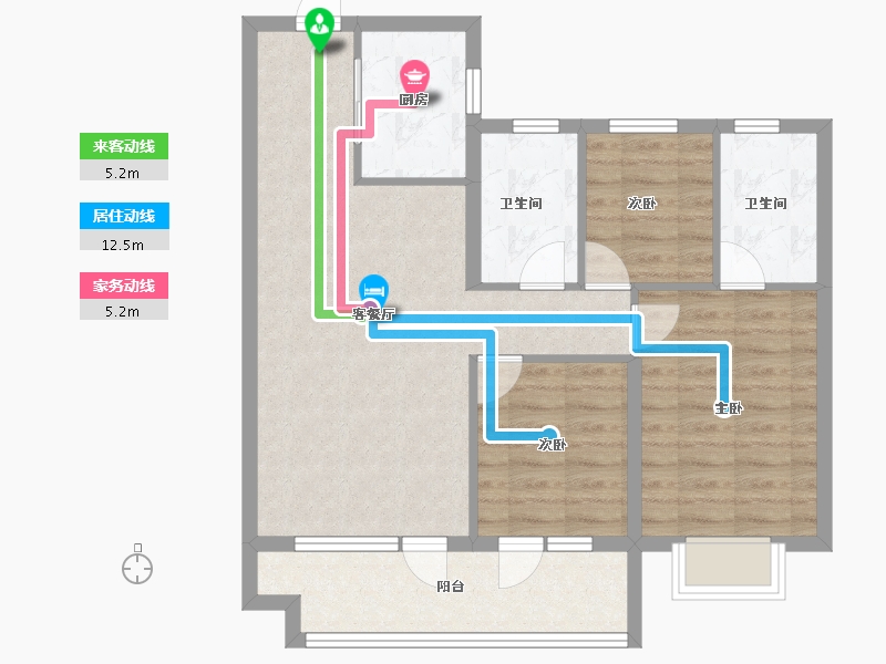 山东省-青岛市-中国中铁诺德澜湾-78.40-户型库-动静线