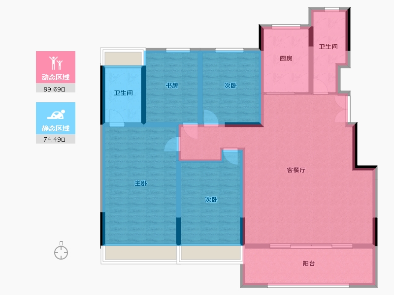 江苏省-南通市-金石源著-149.00-户型库-动静分区