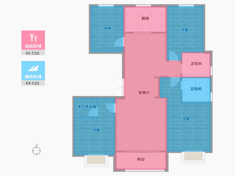 山东省-青岛市-海尔产城创珺玺-111.99-户型库-动静分区