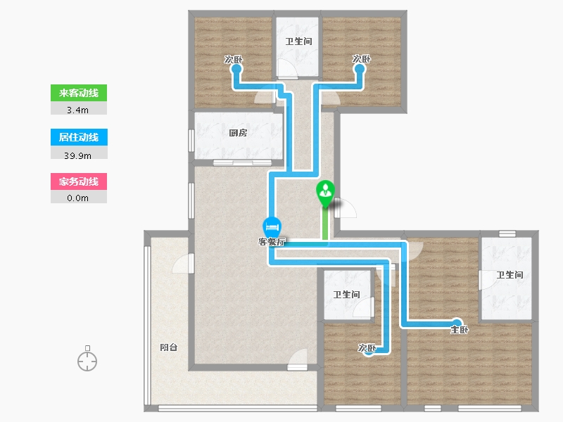 山东省-青岛市-青岛龙湖光年-149.45-户型库-动静线