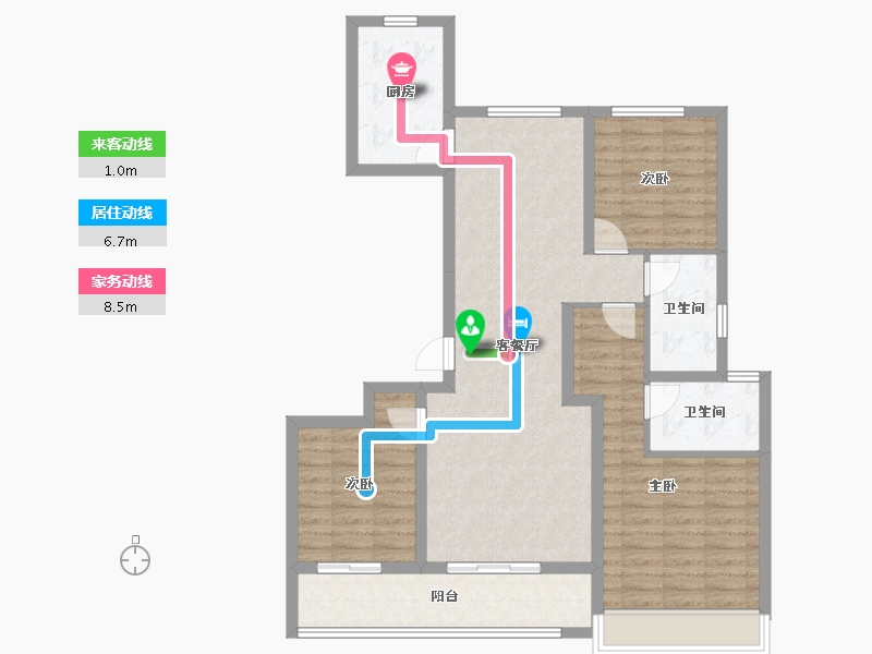 河北省-石家庄市-绿城桂语江南-96.29-户型库-动静线