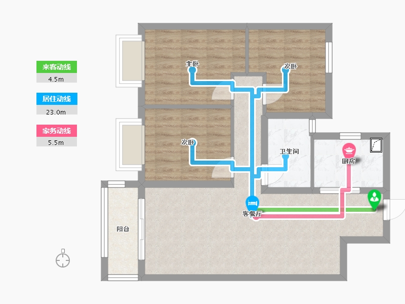 湖北省-孝感市-湖北交投颐和华府-78.00-户型库-动静线