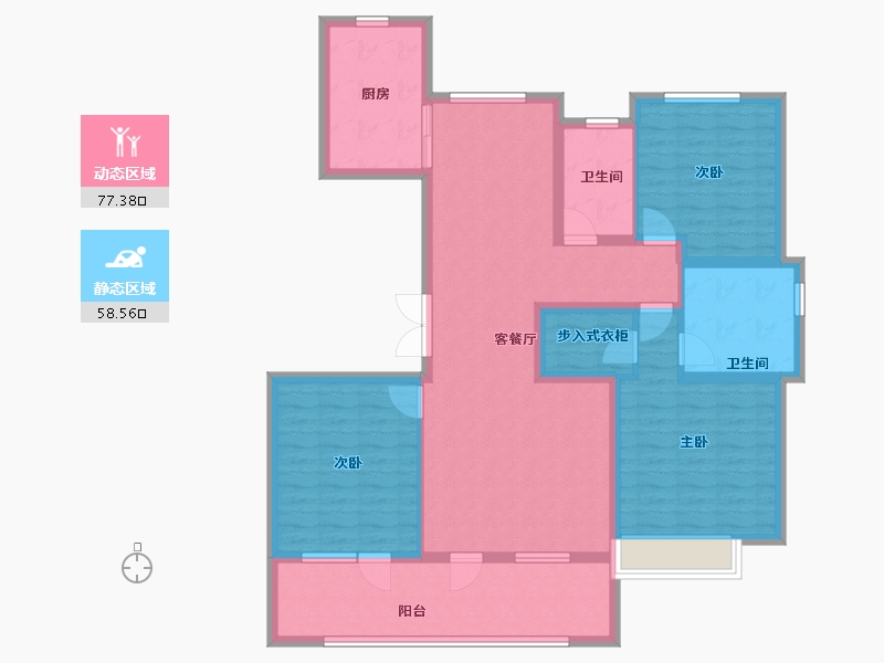 河北省-石家庄市-五合锦江府-121.79-户型库-动静分区