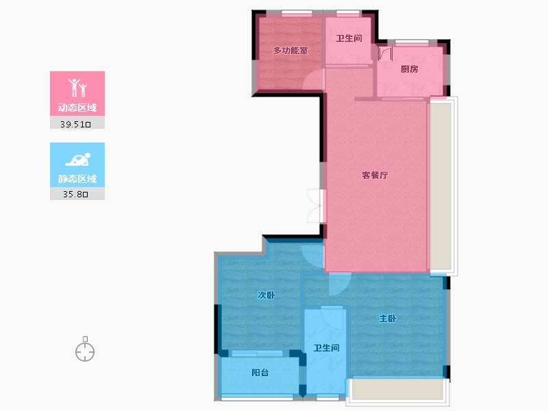 浙江省-绍兴市-宝业大坂绿园-67.25-户型库-动静分区