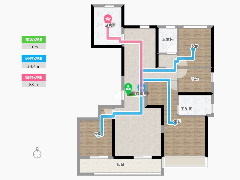 河北省-石家庄市-绿城桂语江南-116.00-户型库-动静线