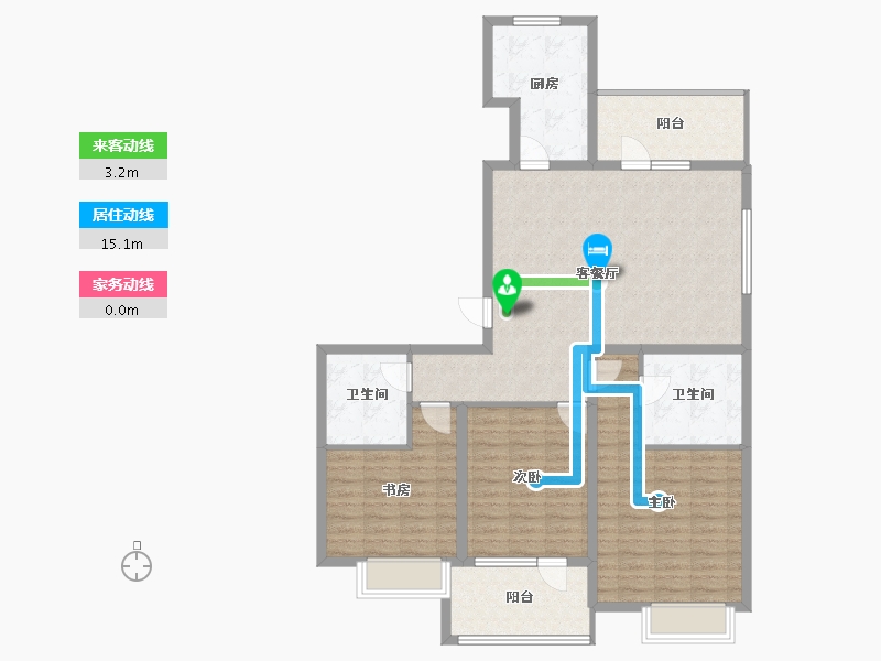 山东省-青岛市-融创维多利亚湾-115.34-户型库-动静线