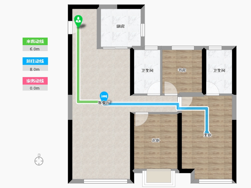 山东省-青岛市-青特金茂中欧国际城滨江悦-79.45-户型库-动静线