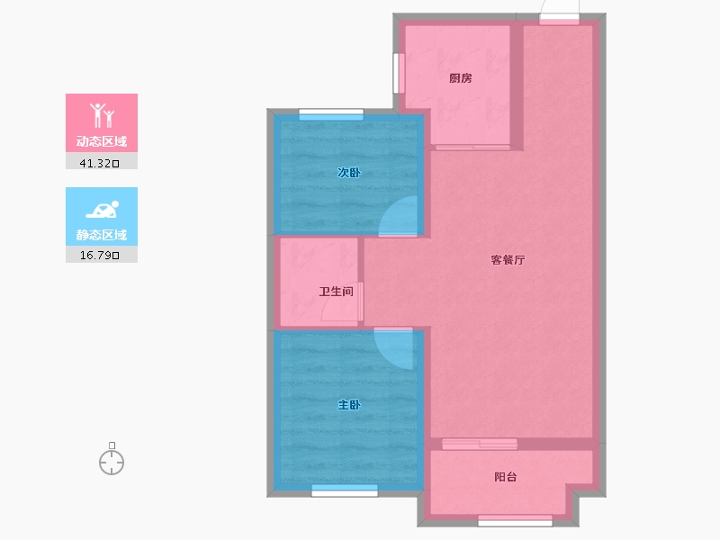 河北省-石家庄市-天润福庭-51.36-户型库-动静分区