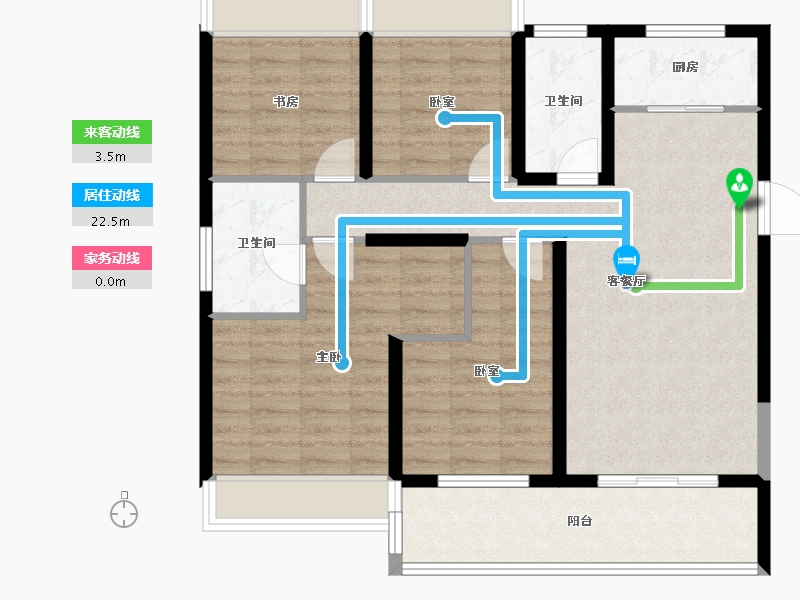 湖北省-武汉市-锦绣江城-94.50-户型库-动静线